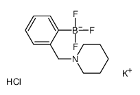 potassium,trifluoro-[2-(piperidin-1-ylmethyl)phenyl]boranuide,hydrochloride Structure