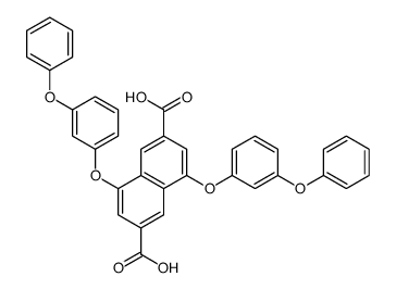 4,8-bis(3-phenoxyphenoxy)naphthalene-2,6-dicarboxylic acid Structure