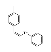 (Z)-(4-methylstyryl)(phenyl)telluride结构式