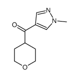 (1-methyl-1H-pyrazol-4-yl)(tetrahydro-2H-pyran-4-yl)methanone Structure