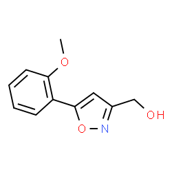 5-(2-METHOXYPHENYL)-3-ISOXAZOLEMETHANOL Structure