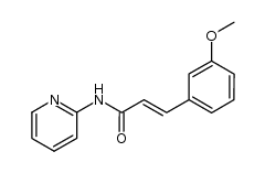 N-(pyridyl-2)(metamethoxyphenyl)-3 propene-2 amide Structure