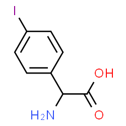 alpha-amino-4-iodo-phenylacetic acid Structure