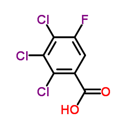 2,3,4-Trichloro-5-fluorobenzoic acid structure