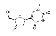 5-((2R,5R)-5-(hydroxymethyl)-4-oxotetrahydrofuran-2-yl)-1-methylpyrimidine-2,4(1H,3H)-dione Structure