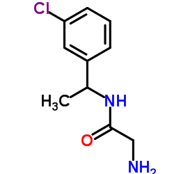 N-[1-(3-Chlorophenyl)ethyl]glycinamide结构式