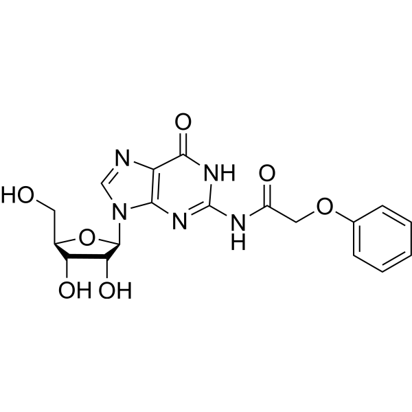 N-(2-Phenoxyacetyl)guanosine Structure