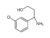 (3R)-3-氨基-3-(3-氯苯基)丙醇结构式