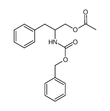 2-(((benzyloxy)carbonyl)amino)-3-phenylpropyl acetate结构式