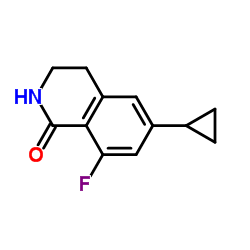 6-Cyclopropyl-8-fluoro-3,4-dihydro-1(2H)-isoquinolinone Structure