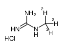 N-甲基-d3-胍盐酸盐结构式