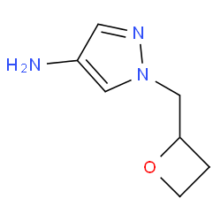 1-(2-Oxetanylmethyl)-1H-pyrazol-4-amine结构式