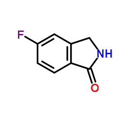 5-氟异吲哚啉-1-星空app结构式