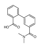 2-[3-(dimethylcarbamoyl)phenyl]benzoic acid Structure