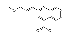 methyl 2-[(1E)-3-methoxy-1-propen-1-yl]-4-quinolinecarboxylate Structure