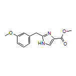 2-(3-甲氧基苄基)-1H-咪唑-4-甲酸甲酯结构式