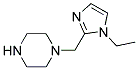 1-(1-ETHYL-1H-IMIDAZOL-2-YLMETHYL)-PIPERAZINE结构式