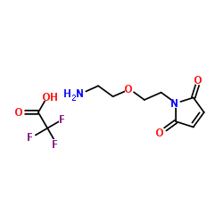 1h-pyrrole-2,5-dione, 1-[2-(2-aminoethoxy)ethyl]-, 2,2,2-trifluoroacetate (1:1) structure