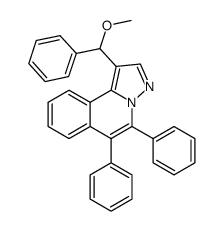 1-(methoxy(phenyl)methyl)-5,6-diphenylpyrazolo[5,1-a]isoquinoline Structure