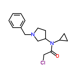 N-(1-Benzyl-3-pyrrolidinyl)-2-chloro-N-cyclopropylacetamide结构式