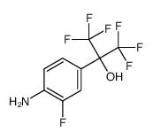 2-(4-氨基-3-氟苯基)-1,1,1,3,3,3-六氟丙-2-醇结构式