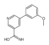 5-(3-methoxyphenyl)pyridine-3-carboxamide结构式