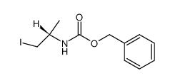 (S)-2-benzyloxycarbonylamino-1-iodopropane structure