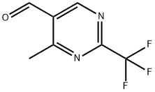 4-methyl-2-(trifluoromethyl)-5-pyrimidinecarbaldehyde Structure