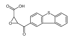 3-(dibenzothiophene-2-carbonyl)oxirane-2-carboxylic acid结构式