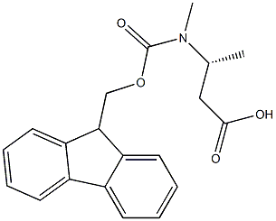 N-Fmoc-(R)-3-(methylamino)butanoic acid structure