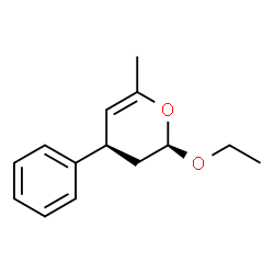 2H-Pyran,2-ethoxy-3,4-dihydro-6-methyl-4-phenyl-,cis-(9CI) structure