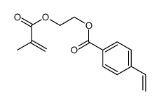 2-(2-methylprop-2-enoyloxy)ethyl 4-ethenylbenzoate Structure