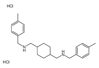 N-[(4-methylphenyl)methyl]-1-[4-[[(4-methylphenyl)methylamino]methyl]cyclohexyl]methanamine,dihydrochloride Structure