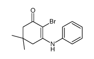 3-anilino-2-bromo-5,5-dimethylcyclohex-2-en-1-one结构式