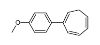 2-(4-methoxyphenyl)cyclohepta-1,3,5-triene结构式