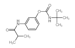 Carbamic acid, (1, 1-dimethylethyl)-, 3-[(2-methyl-1-oxopropyl)amino]phenyl ester picture