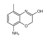 8-AMINO-5-METHYL-2H-BENZO[B][1,4]OXAZIN-3(4H)-ONE structure