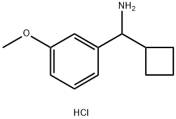 cyclobutyl(3-methoxyphenyl)methanamine hydrochloride结构式