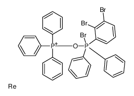 [bromo-(2,3-dibromophenyl)-diphenyl-λ5-phosphanyl]oxy-triphenylphosphanium,rhenium Structure