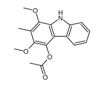 4-acetoxy-1,3-dimethoxy-2-methyl-9H-carbazole Structure