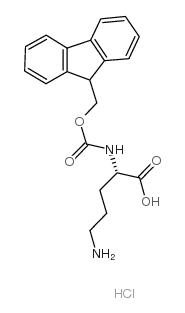 Fmoc-Orn-OH 盐酸盐结构式