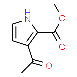 1H-Pyrrole-2-carboxylic acid, 3-acetyl-, methyl ester (9CI) Structure