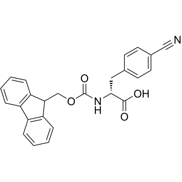 Fmoc-D-4-氰基苯丙氨酸结构式