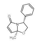 (3r-cis)-2,3-dihydro-7a-methyl-3-phenylpyrrolo-[2,1-b!oxazol-5(7ah)-one Structure