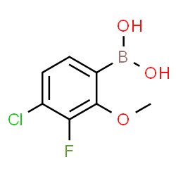 4-Chloro-3-fluoro-2-methoxyphenylboronic acid Structure