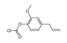 chlorocarbonic acid-(4-allyl-2-methoxy-phenyl ester) Structure