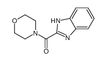 1H-benzimidazol-2-yl(morpholin-4-yl)methanone结构式