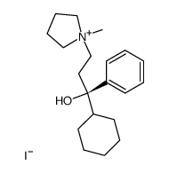 (+-)-alpha-Cyclohexyl-alpha-phenyl-1-pyrrolidinepropanol hydrochloride Structure