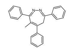 6-methyl-3,5,7-triphenyl-4H-diazepine Structure