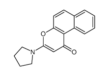 3-pyrrolidin-1-ylbenzo[f]chromen-1-one结构式